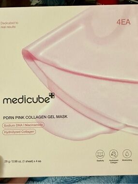Medicube PDRN Pink Collagen Gel Mask - Hydrating Pink Sheet Mask (4ea)
